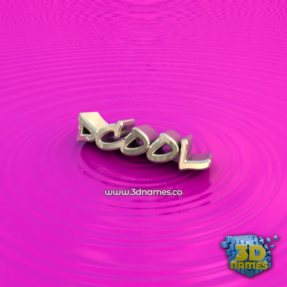 dcool in Pink Graffiti style - 3D name wallpaper