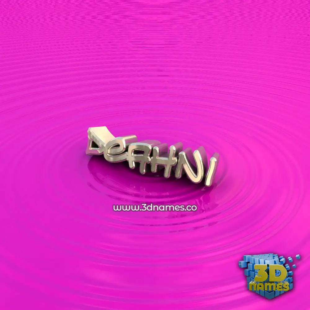 deahni in Pink Graffiti style - 3D name wallpaper