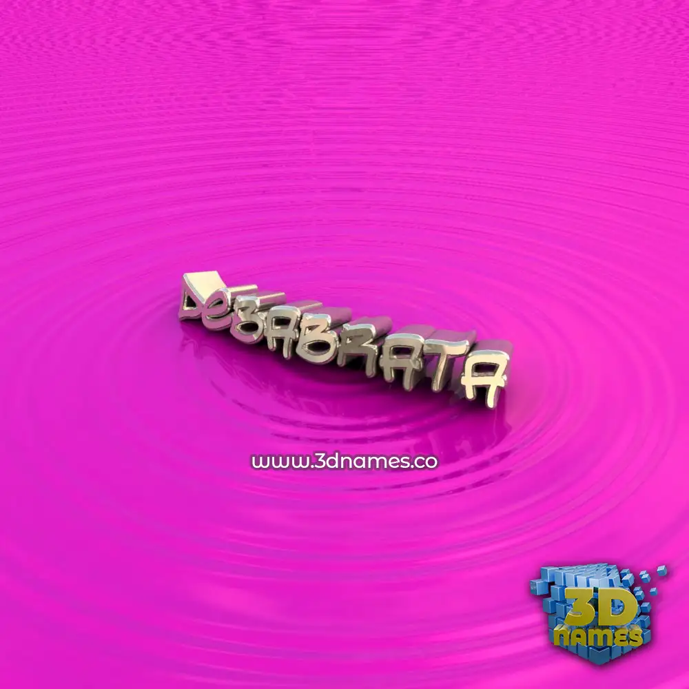 debabrata in Pink Graffiti style - 3D name wallpaper