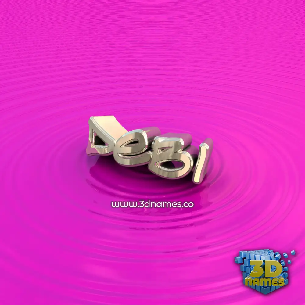 debi in Pink Graffiti style - 3D name wallpaper