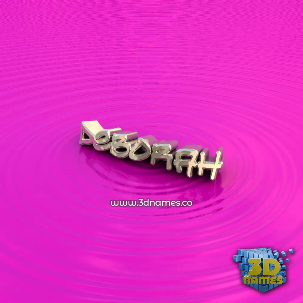 deborah in Pink Graffiti style - 3D name wallpaper