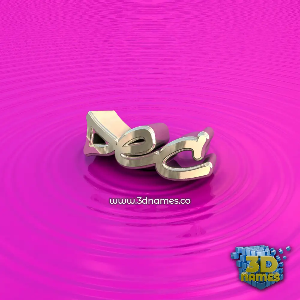 dec in Pink Graffiti style - 3D name wallpaper