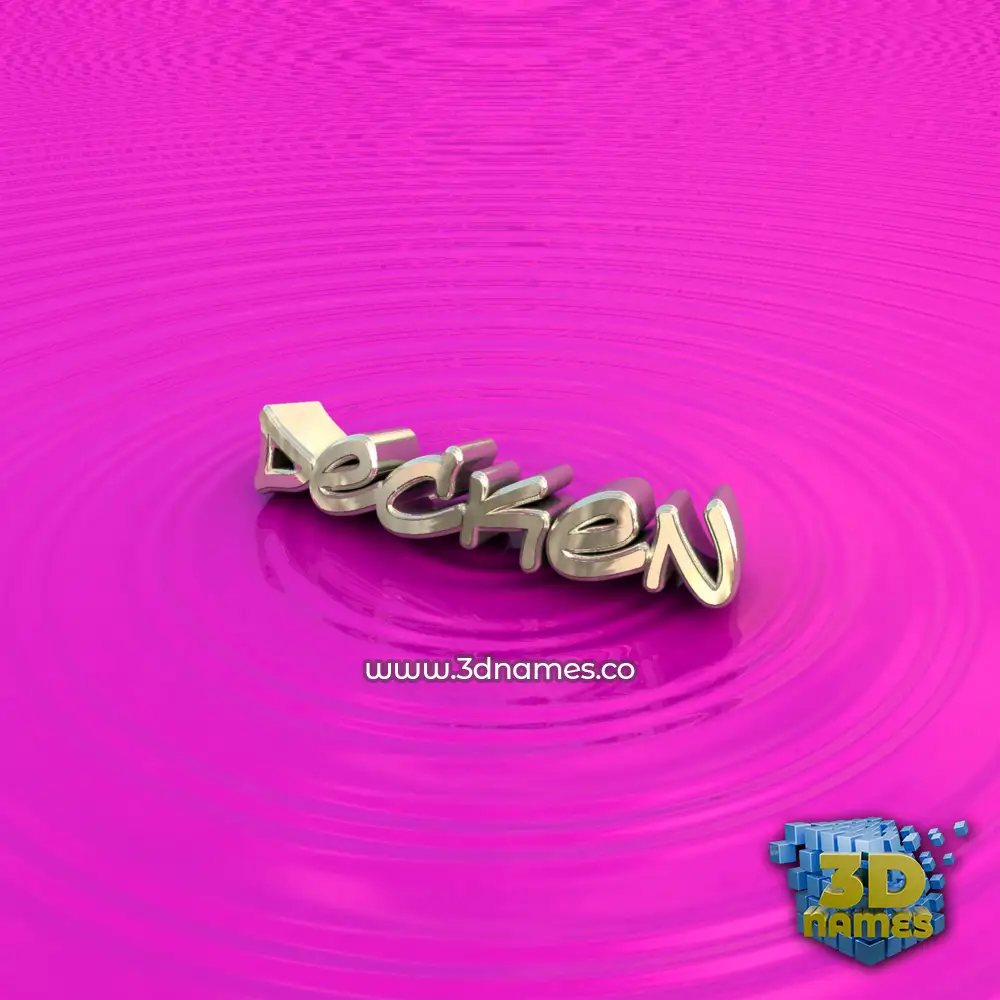 decken in Pink Graffiti style - 3D name wallpaper