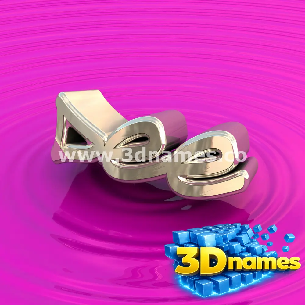 dee in Pink Graffiti style - 3D name wallpaper