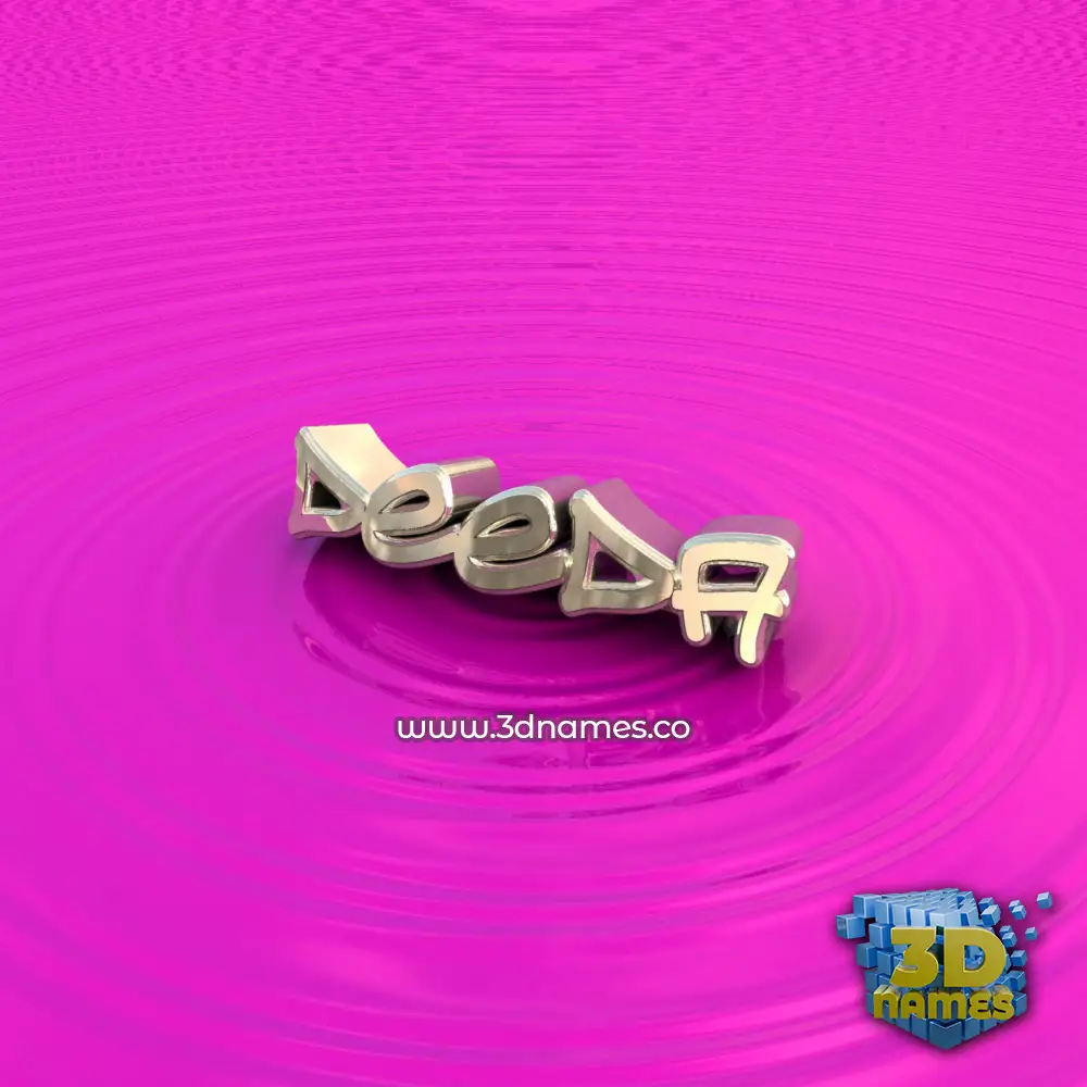 deeda in Pink Graffiti style - 3D name wallpaper