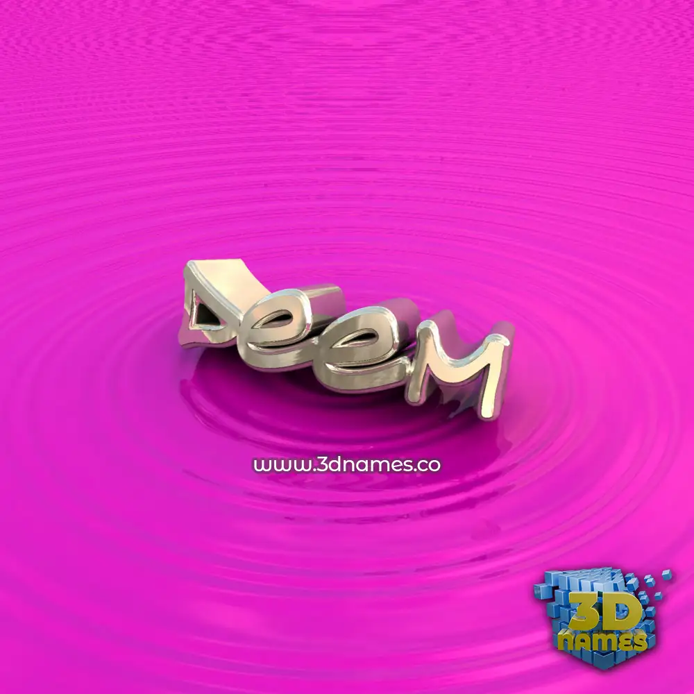 deem in Pink Graffiti style - 3D name wallpaper
