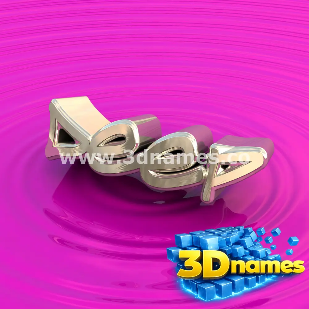 deep in Pink Graffiti style - 3D name wallpaper