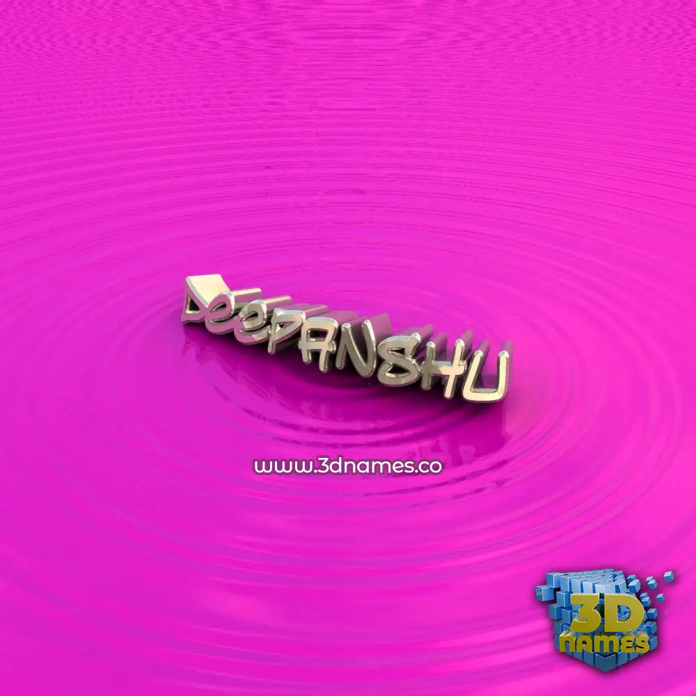 deepanshu in Pink Graffiti style - 3D name wallpaper