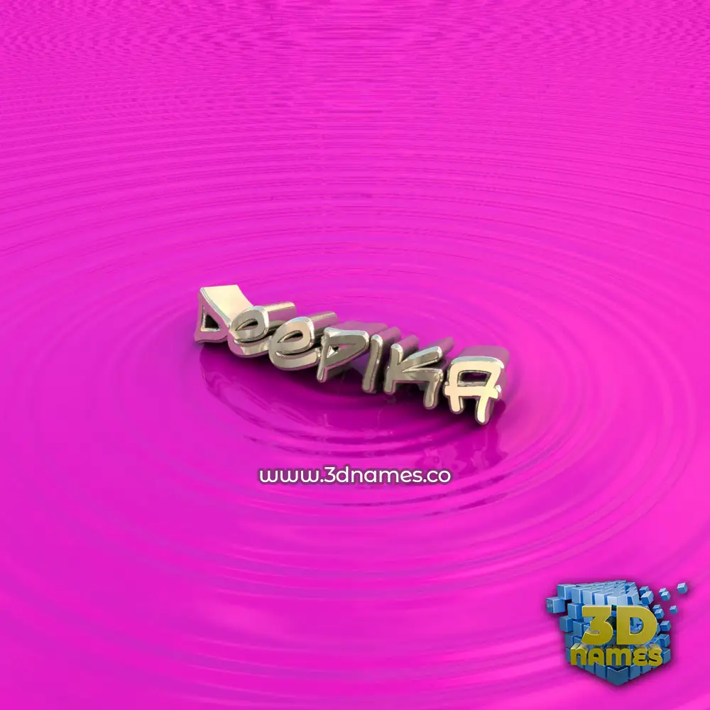 deepika in Pink Graffiti style - 3D name wallpaper