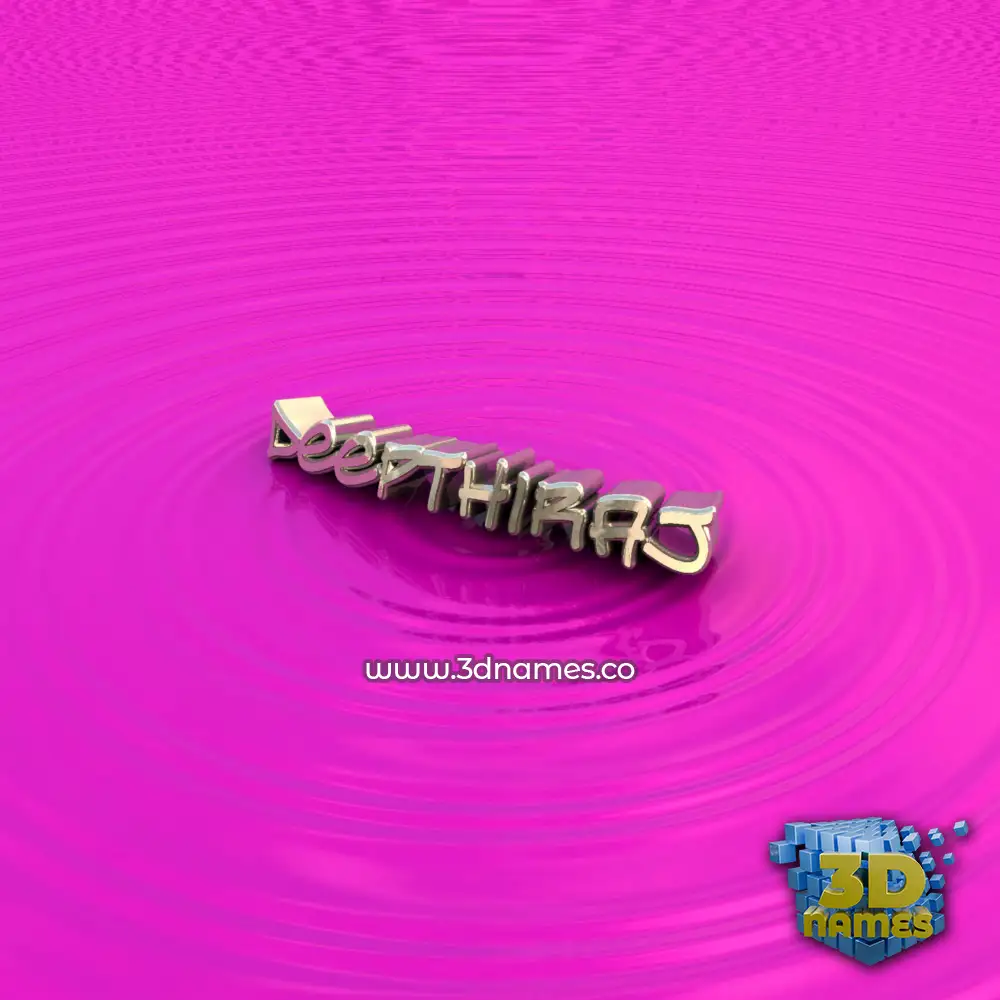 deepthiraj in Pink Graffiti style - 3D name wallpaper