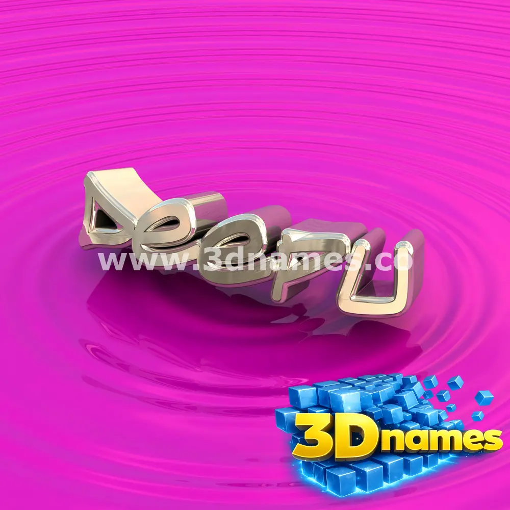 deepu in Pink Graffiti style - 3D name wallpaper