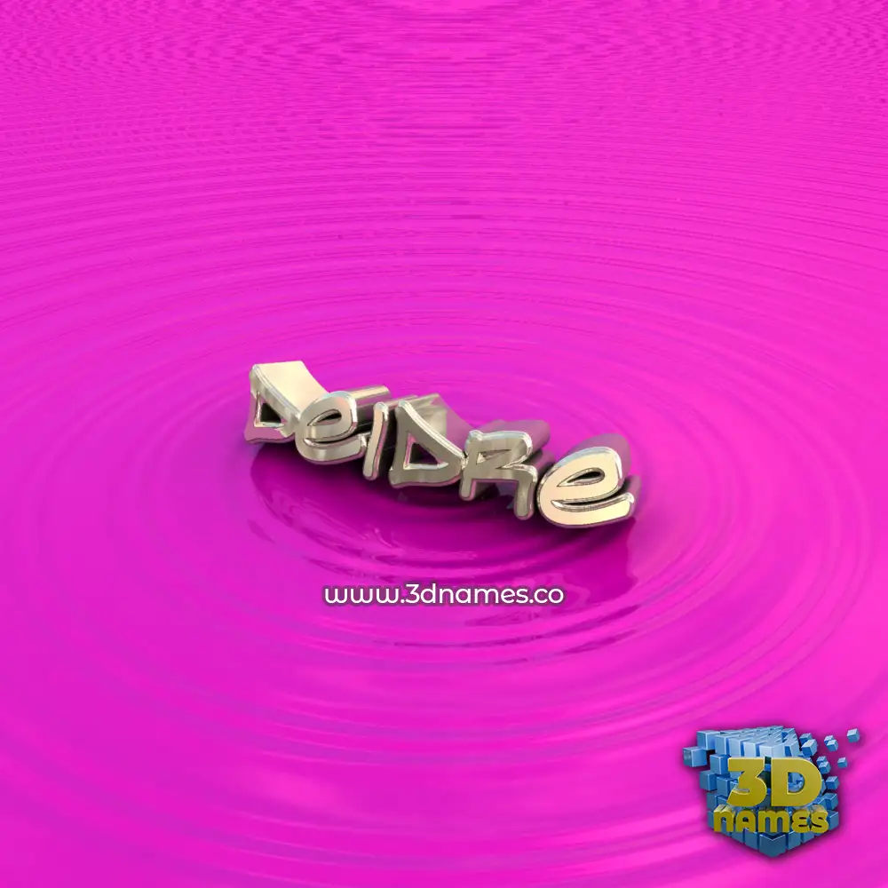 deidre in Pink Graffiti style - 3D name wallpaper