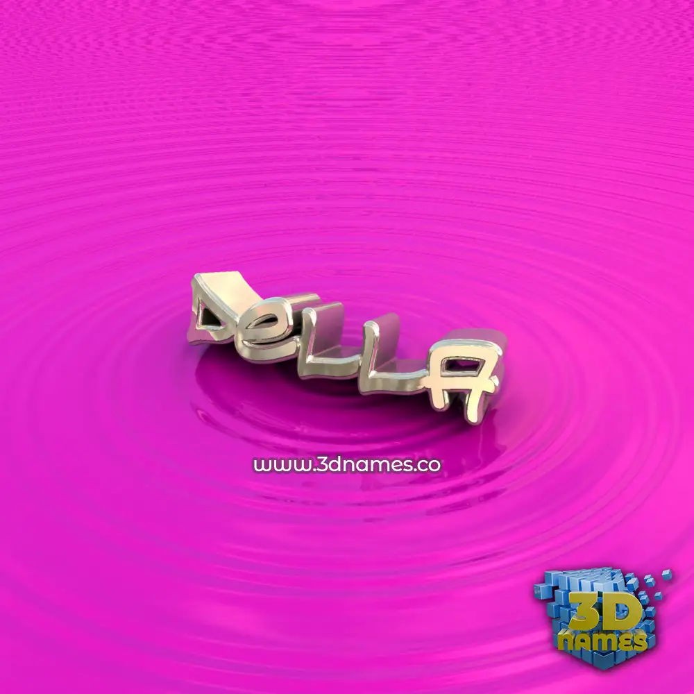 della in Pink Graffiti style - 3D name wallpaper