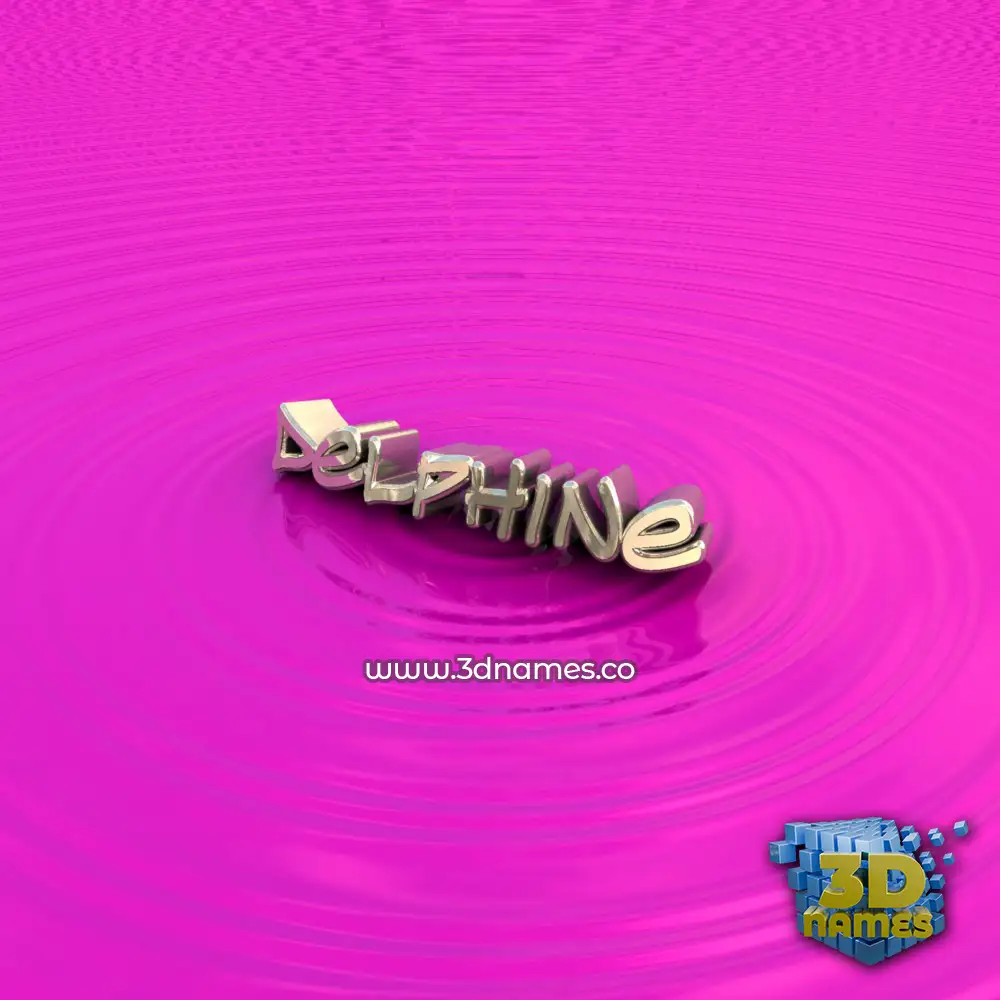 delphine in Pink Graffiti style - 3D name wallpaper