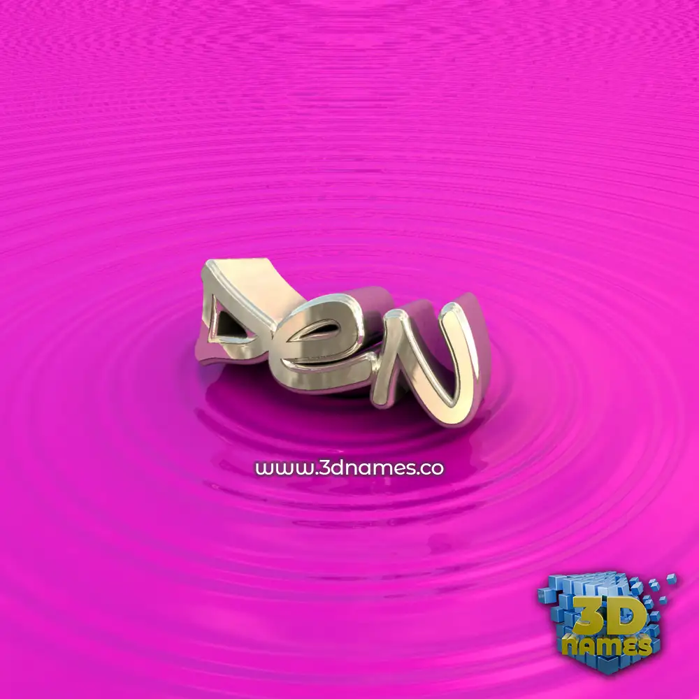 den in Pink Graffiti style - 3D name wallpaper