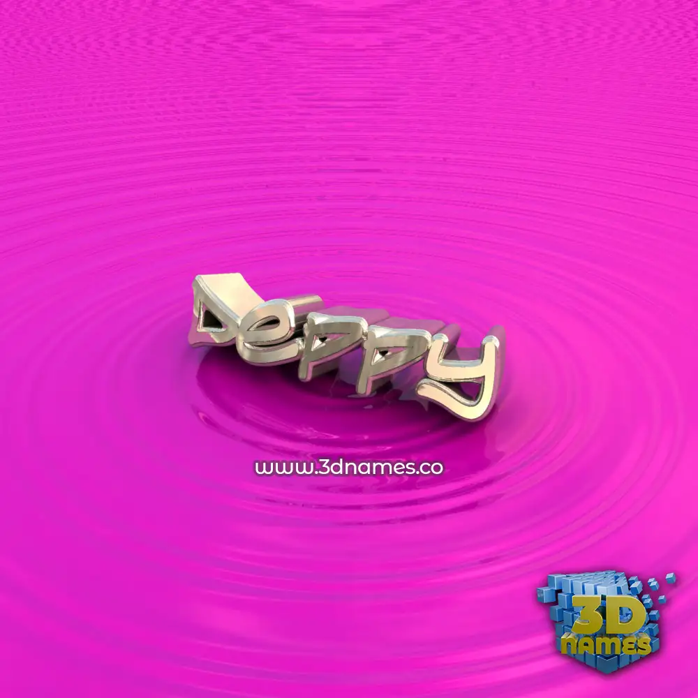 deppy in Pink Graffiti style - 3D name wallpaper