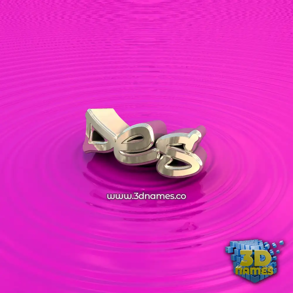 des in Pink Graffiti style - 3D name wallpaper