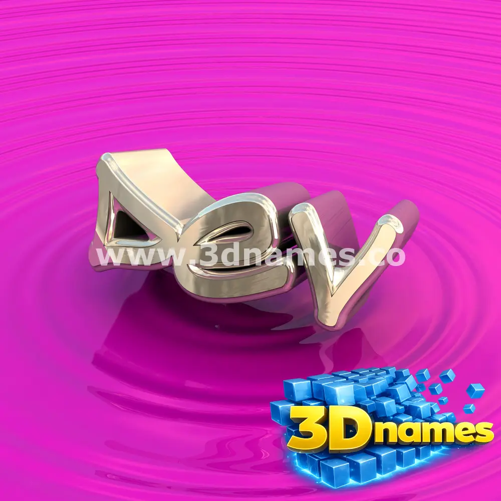 dev in Pink Graffiti style - 3D name wallpaper
