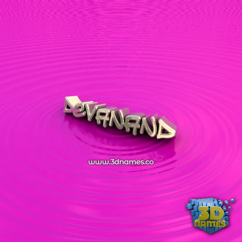 devanand in Pink Graffiti style - 3D name wallpaper