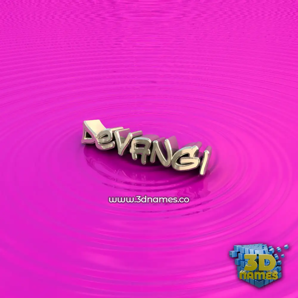 devangi in Pink Graffiti style - 3D name wallpaper