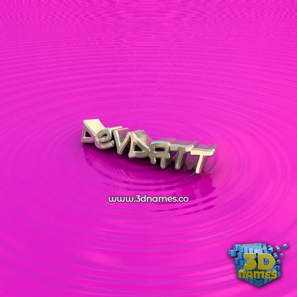devdatt in Pink Graffiti style - 3D name wallpaper