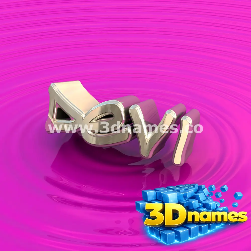 devi in Pink Graffiti style - 3D name wallpaper
