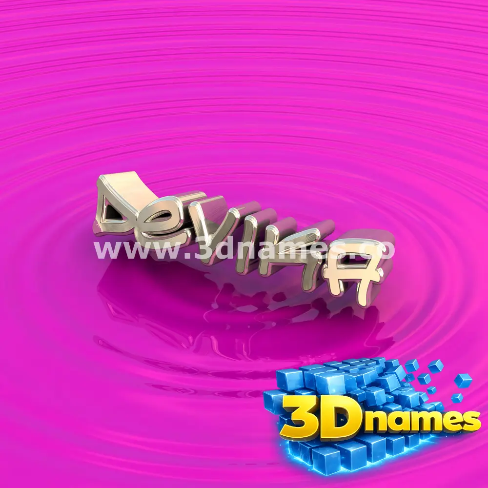 devika in Pink Graffiti style - 3D name wallpaper