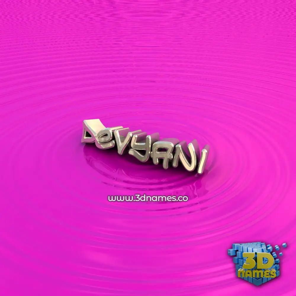 devyani in Pink Graffiti style - 3D name wallpaper