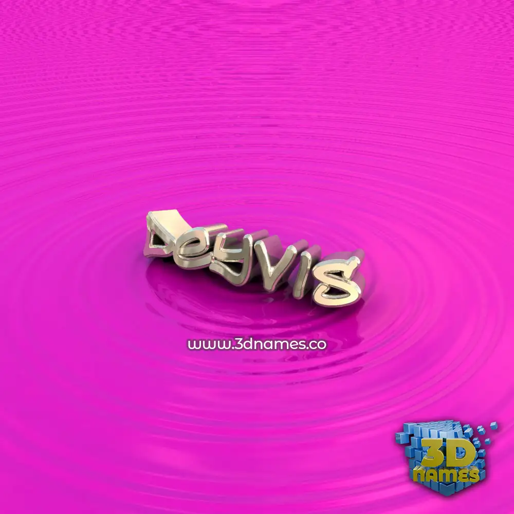 deyvis in Pink Graffiti style - 3D name wallpaper