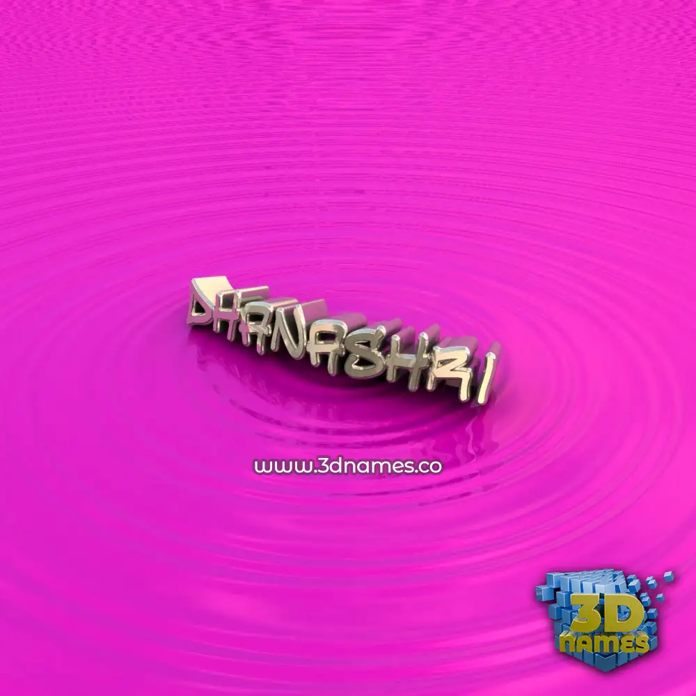 dhanashri in Pink Graffiti style - 3D name wallpaper