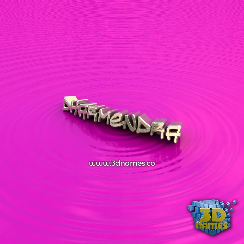 dharmendra in Pink Graffiti style - 3D name wallpaper