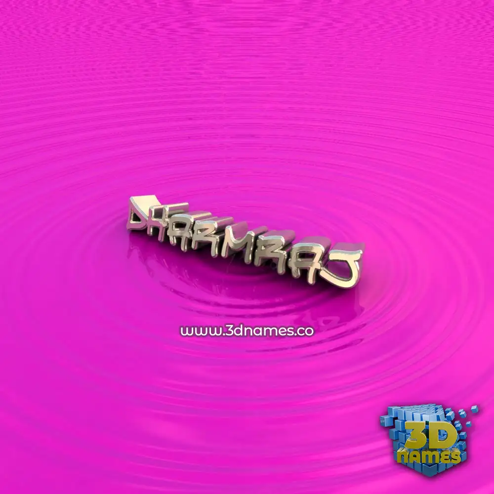 dharmraj in Pink Graffiti style - 3D name wallpaper