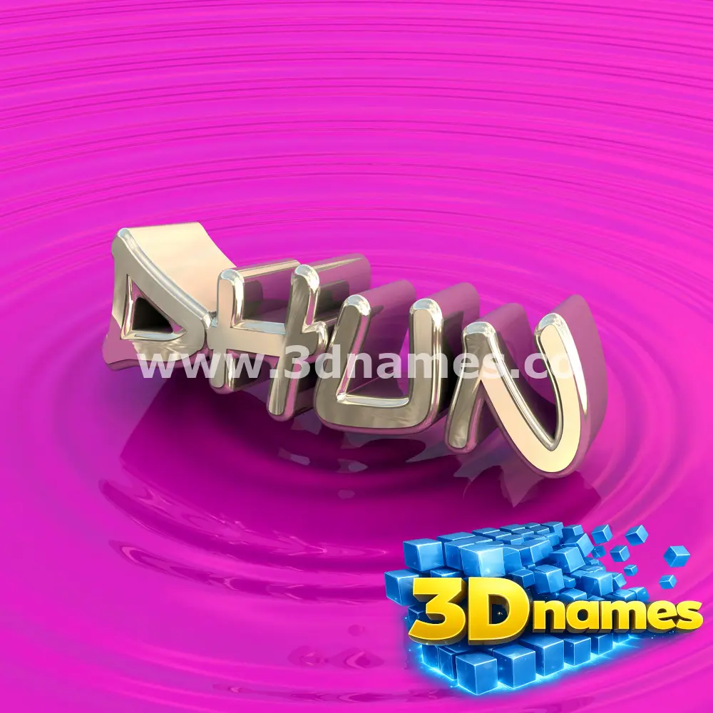 dhun in Pink Graffiti style - 3D name wallpaper