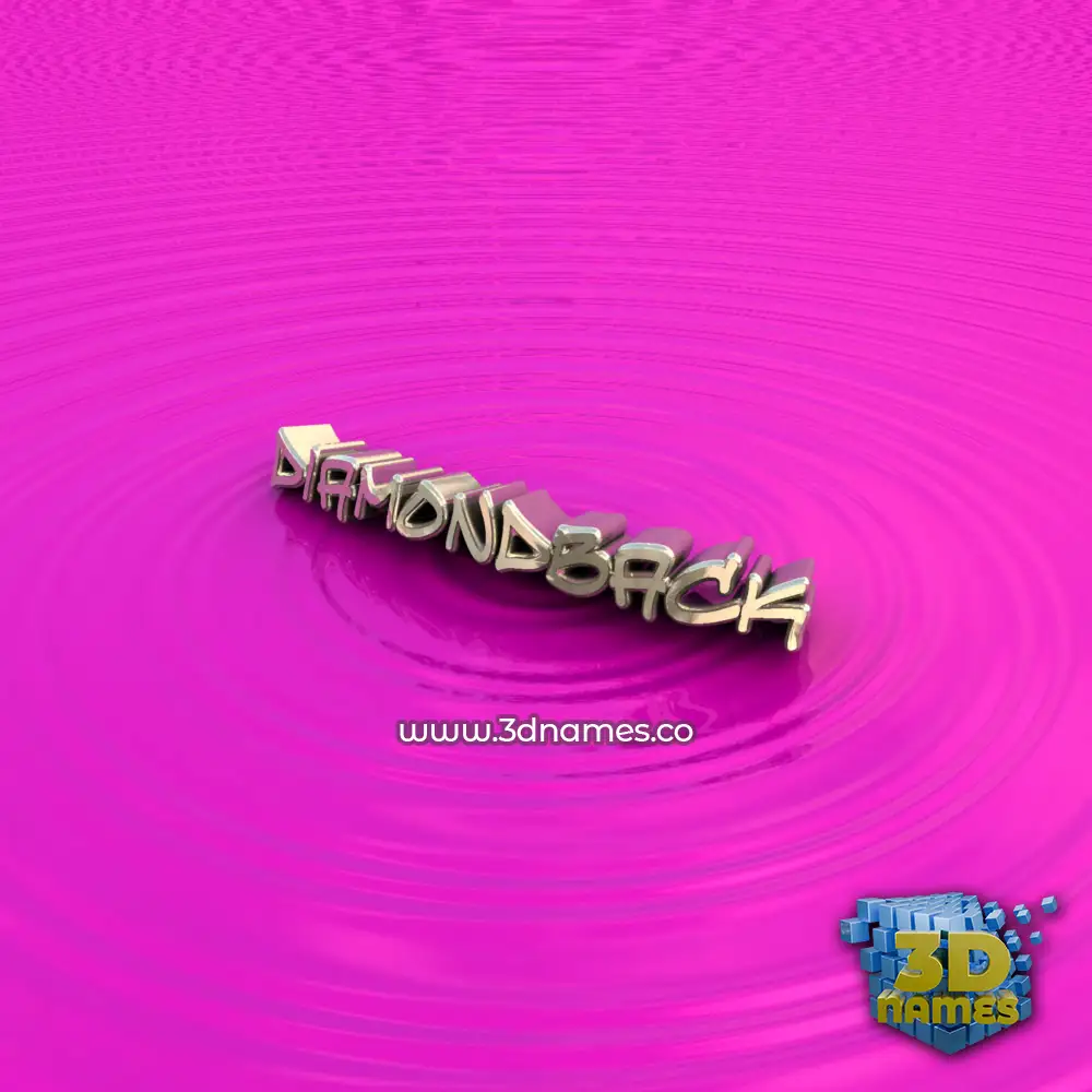 diamondback in Pink Graffiti style - 3D name wallpaper