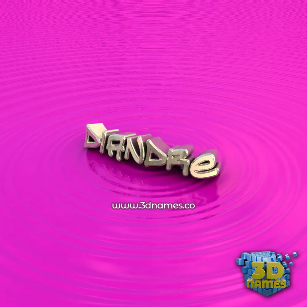 diandre in Pink Graffiti style - 3D name wallpaper