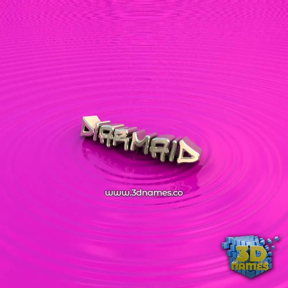 diarmaid in Pink Graffiti style - 3D name wallpaper