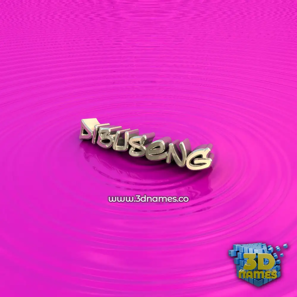 dibuseng in Pink Graffiti style - 3D name wallpaper