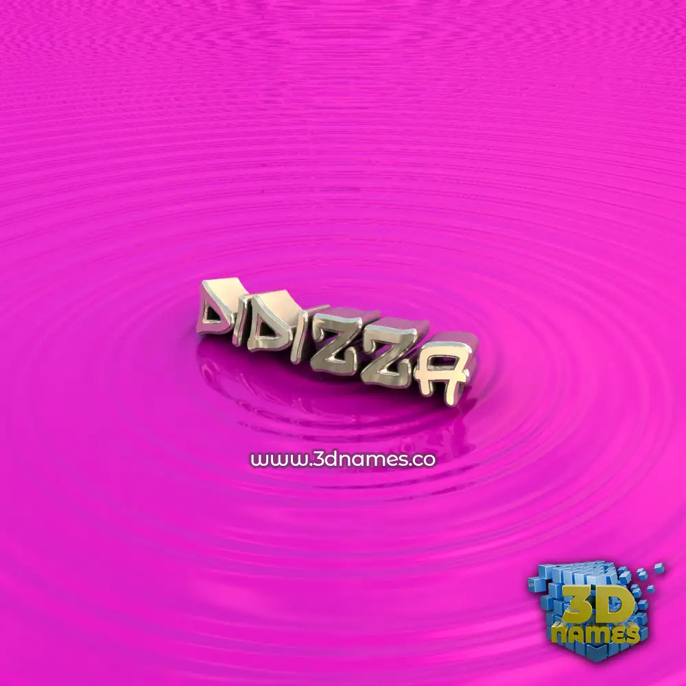 didizza in Pink Graffiti style - 3D name wallpaper