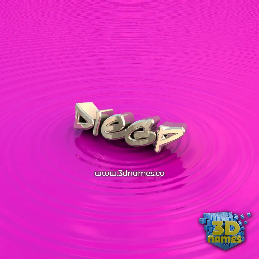 diegp in Pink Graffiti style - 3D name wallpaper