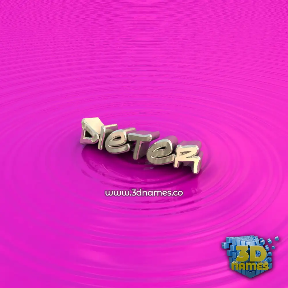 dieter in Pink Graffiti style - 3D name wallpaper