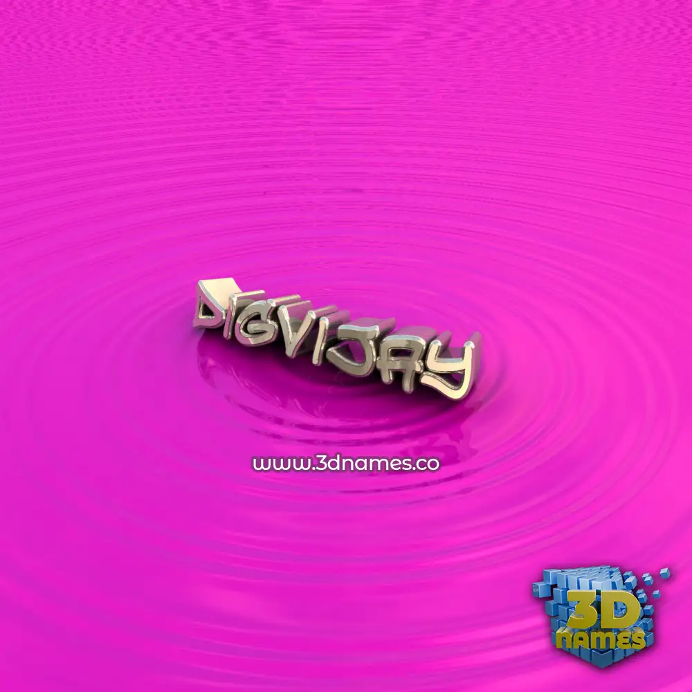 digvijay in Pink Graffiti style - 3D name wallpaper