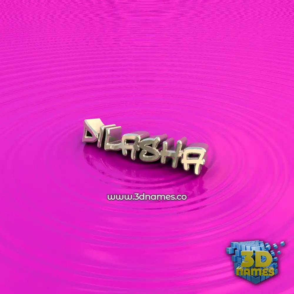 dilasha in Pink Graffiti style - 3D name wallpaper