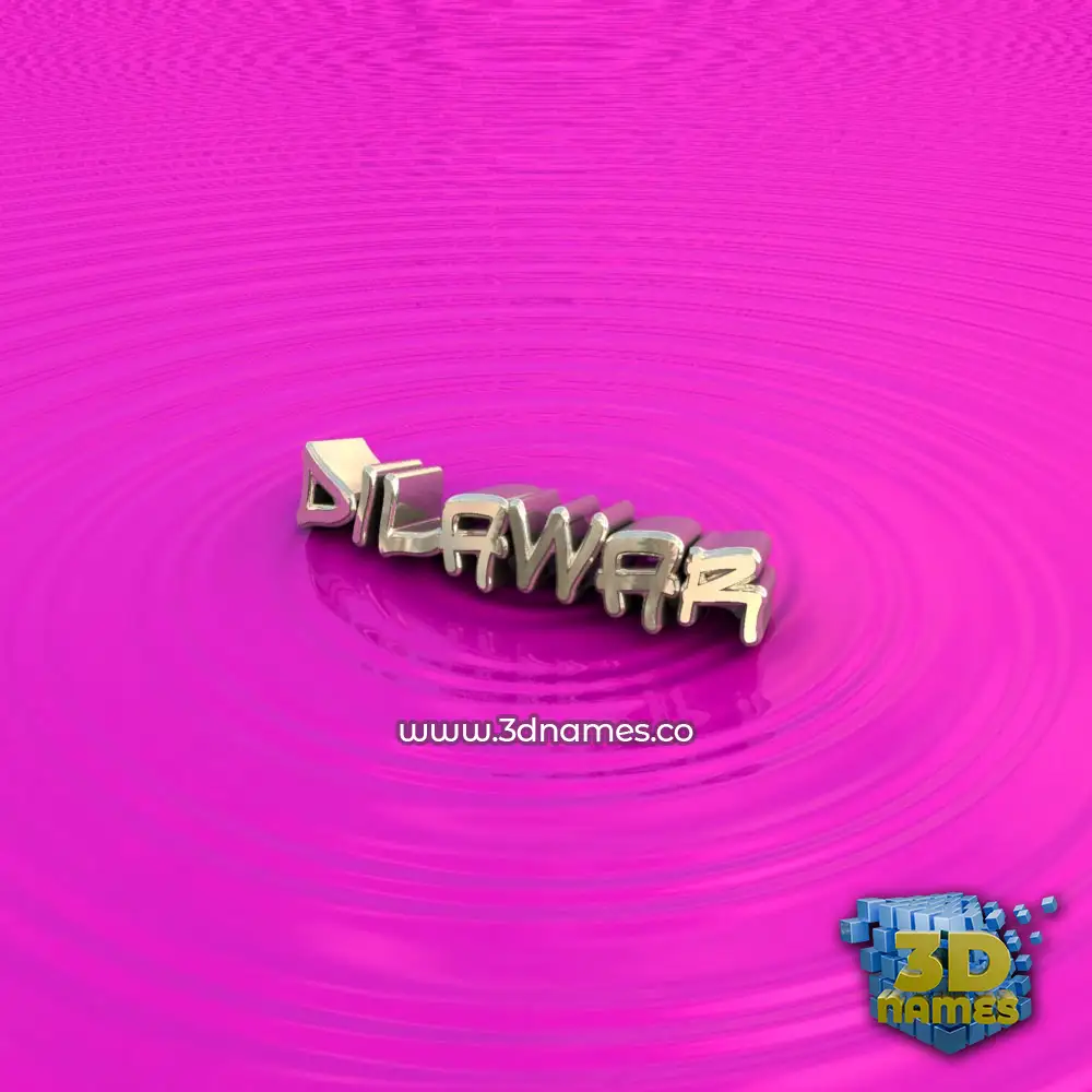 dilawar in Pink Graffiti style - 3D name wallpaper