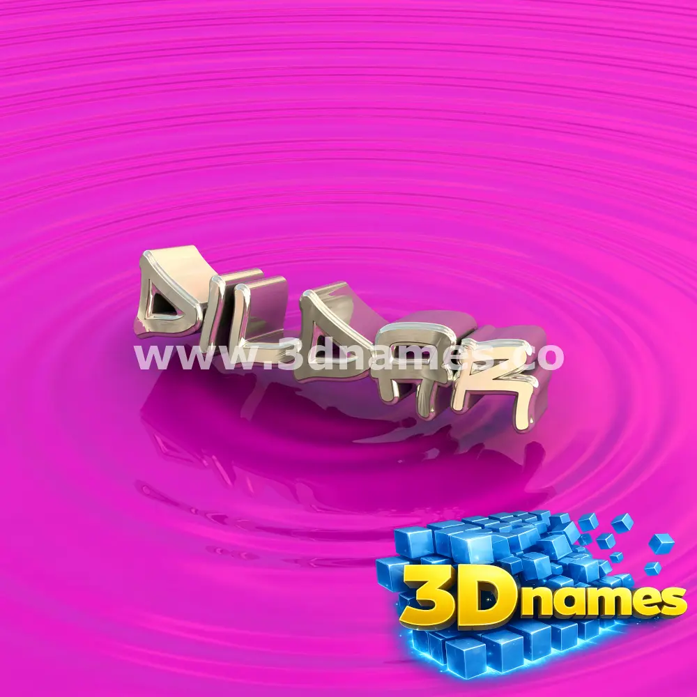 dildar in Pink Graffiti style - 3D name wallpaper