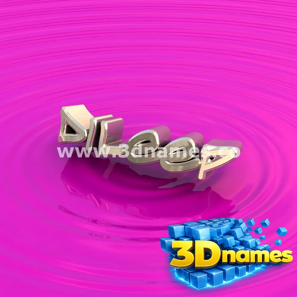 dileep in Pink Graffiti style - 3D name wallpaper