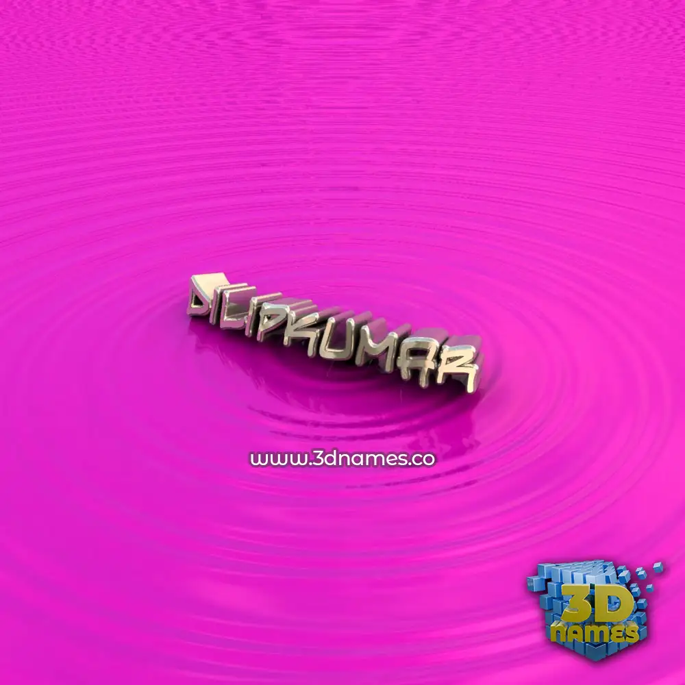 dilipkumar in Pink Graffiti style - 3D name wallpaper
