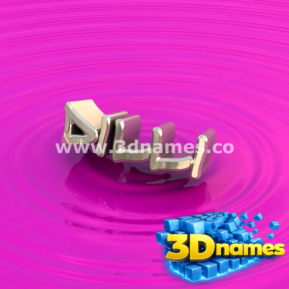 dilli in Pink Graffiti style - 3D name wallpaper