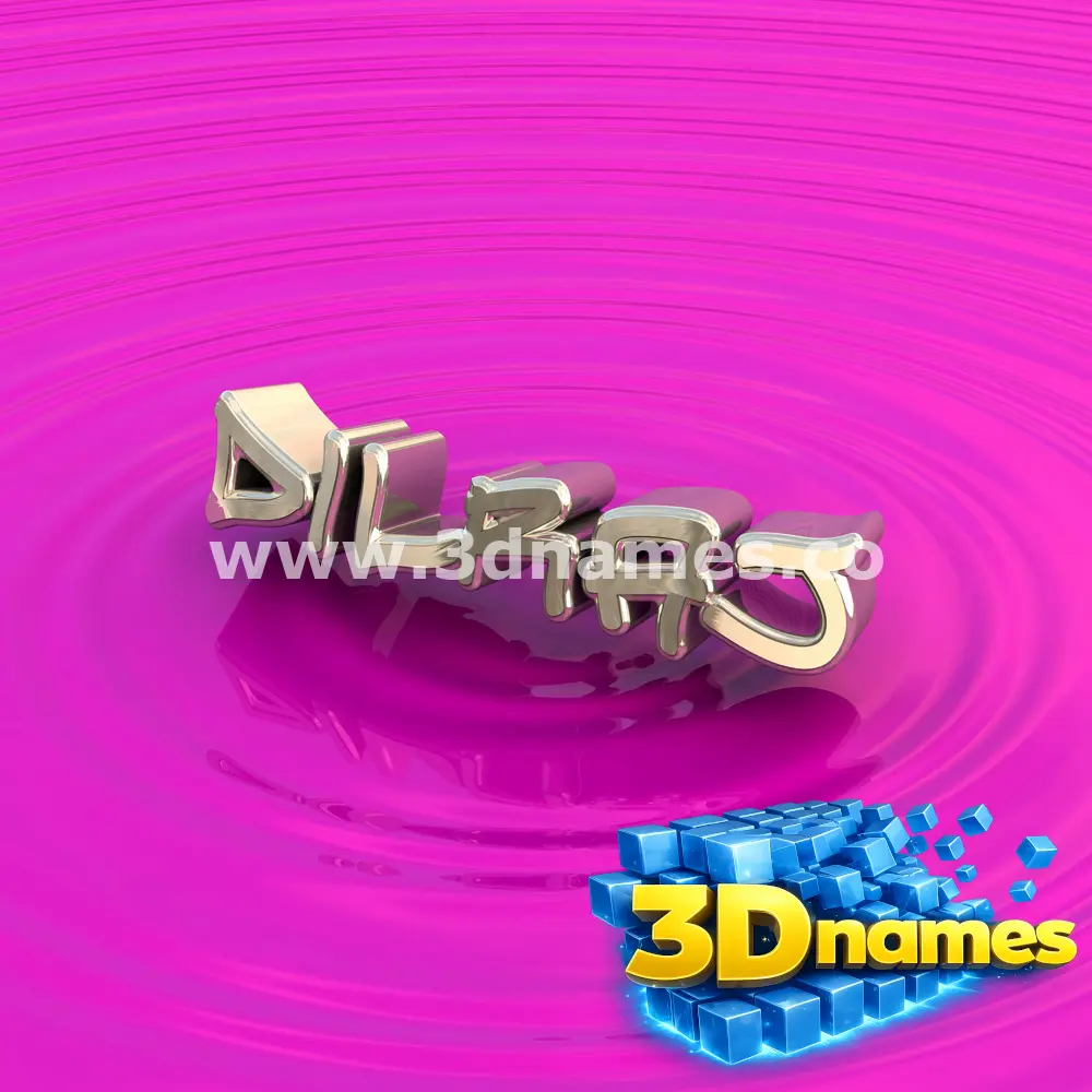 dilraj in Pink Graffiti style - 3D name wallpaper
