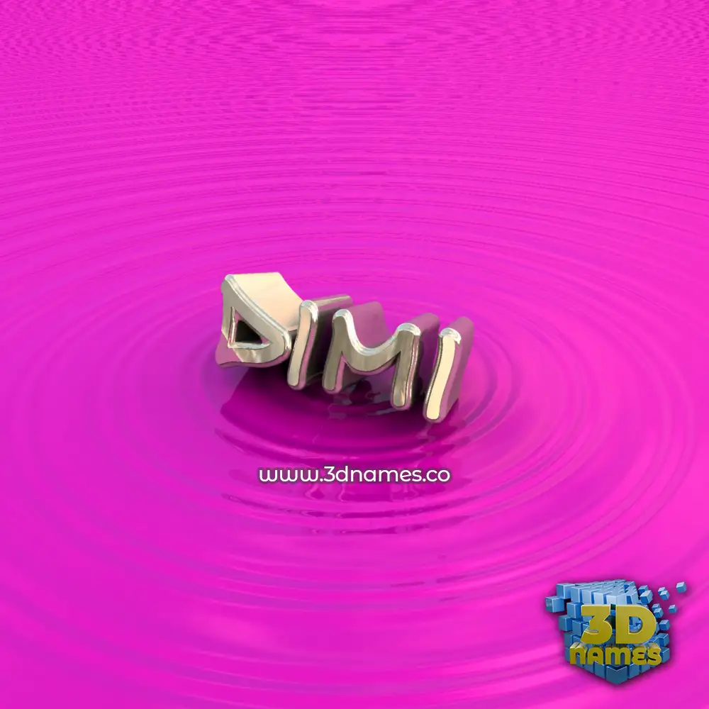 dimi in Pink Graffiti style - 3D name wallpaper