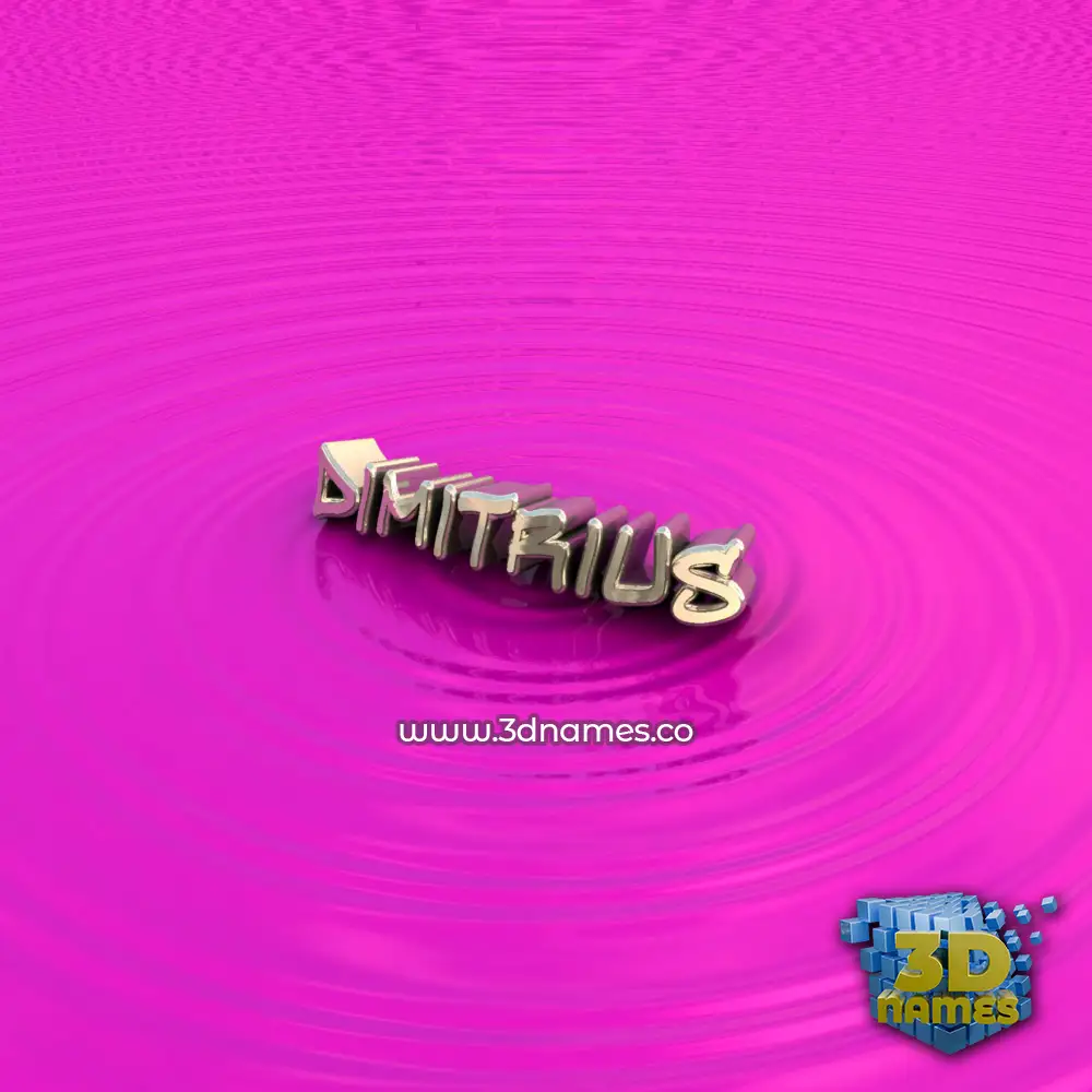 dimitrius in Pink Graffiti style - 3D name wallpaper